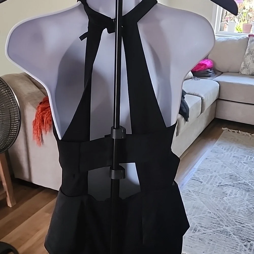 Marciano Black Peplum Backless Dress - Picture 6 of 8